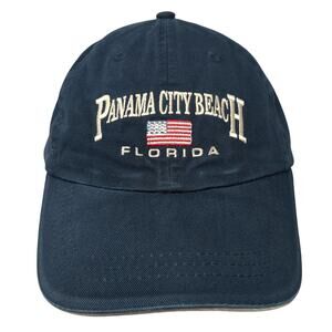 Panama City Beach Florida Baseball Cap Blue OS Adjustable Patriotic Marco Destin